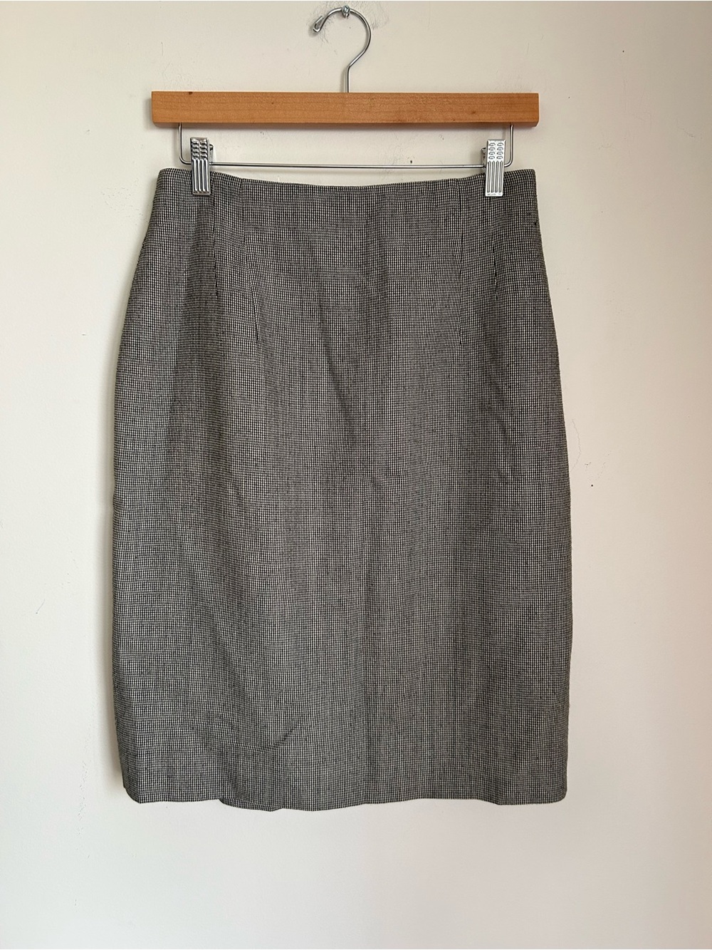 Vintage Jones New York Gray Pencil Skirt - Women's Professional Skirt